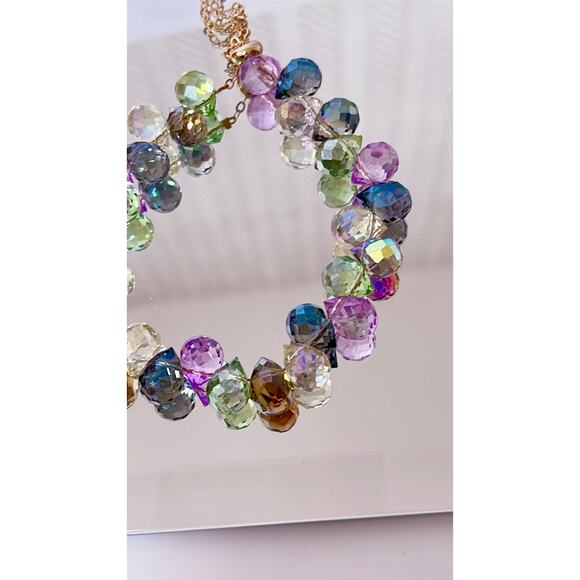 Multicolored Swarovski Beaded Bracelet - Picture 3 of 4